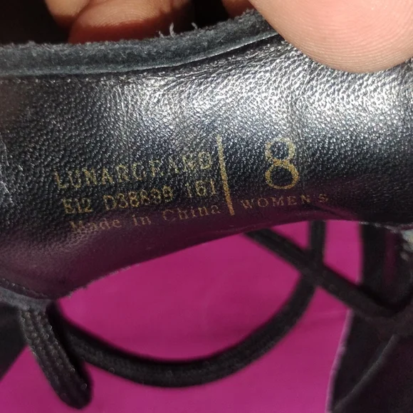 Cole Haan Lunargrand Women's Blue Suede Wingtip Pink Soles Shoes Size 8 D38899 - Picture 7 of 14